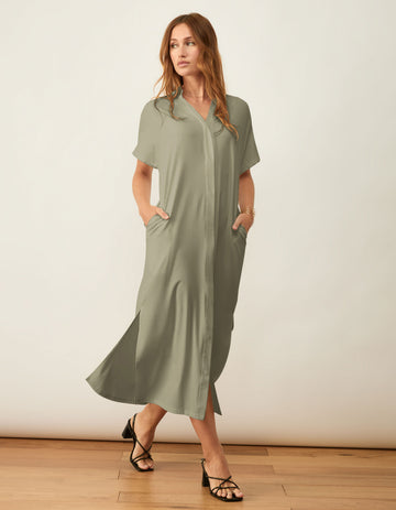 Anywhere Maxi Shirt Dress